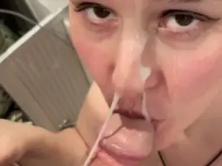 Wife wants cum all over her face