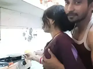 Frist time sex with bhabi ik kitchen sex