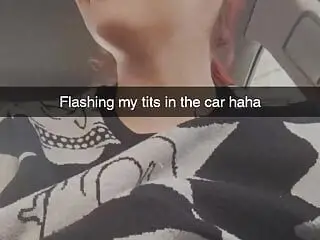 Snapchat hoe public Car masturbation