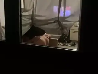 voyeur caught couple having sex through window – spying neighbor