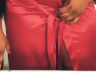 Big Ass Smita making cum shoot on her big brown nipples