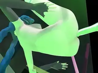 Anime Girl Big Dildo Sex Machine - 3D Hentai