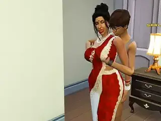 Indian Savita bhabhi enjoying sex with his daver