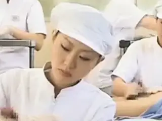 Japanese nurse working hairy penis