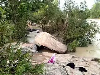 outdoor public fucking stepmom near river bank