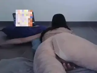 Huge orgasm while watching porn