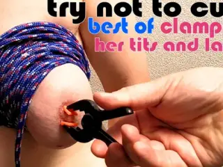 XMas Special: Best of clamps pain - try not to cum