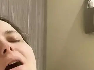 Orgasm in the Bathroom Stall