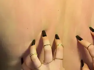 Long Black Nails Scratching Slaves Back I MyNastyFantasy