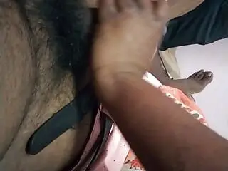 Tamil village wife hot back and handjob