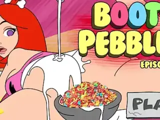 Booty Pebbles -The Flintstones, Barney face fucking Pebbles