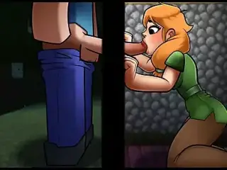 HornyCraft Minecraft Parody Hentai game PornPlay Ep.36 creeper girl is having a huge shaking orgasm as I creampie her