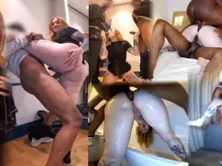 Big Ass British Student Gets Anal Fucked In Fitting Room And Hotel Corridor By 2 Strangers !!!