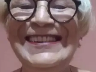 Beautiful vagina of granny Angela. Showing the inside