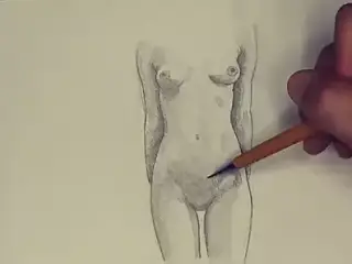 Beautiful Nude Sketches – Pencil Art