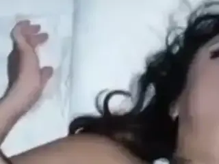 Mexican girlfriend leg trembling orgasm