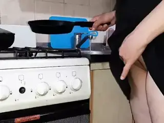 Hidden camera filming my housewife cooking and masturbating - Lesbian-candys