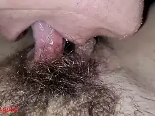 munichgold's fleshy butterfly pussy with long labia is licked and my hairy pussy is fucked