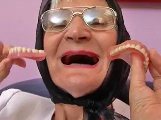 75 year old hairy grandma orgasms without dentures