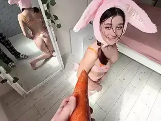 Hungry Bunny Gets Deep Sucking Big Dick And Eating Cum To Satisfy