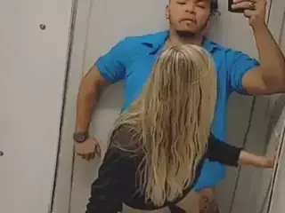 Public Bathroom Mirror Fucking Tiny Blonde Teen Met at Mall