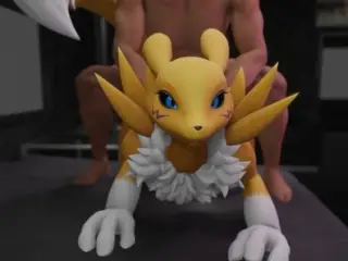 Furry porn with Renamon doing sex