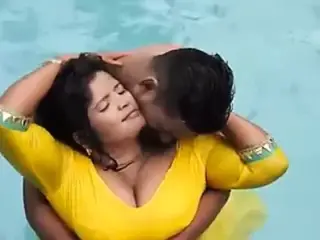 Desi swimming pool fun