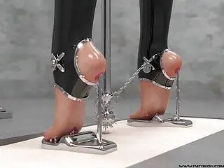 Hardcore Metal Bondage, Latex BDSM Compilation 3D