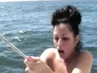 Bitch getting fucked on boat