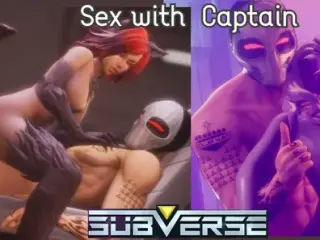 Subverse - sex with the Captain- Captain sex scenes - 3D hentai game - update v0.7 - sex positions - captain sex