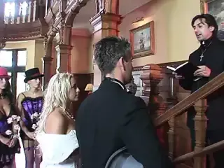 Today is the big day and Savannah Gold is finally getting married - Savannah Gold Has Anal While Wearing The Garters