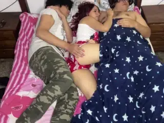 We Shared a Bed with My Girlfriend's Best Friend and I Feel Like She's Fucking Next to Me NTR