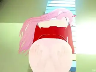 FWB with Zero Two in the changing room