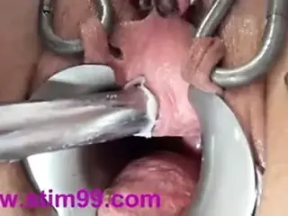 Extreme peehole fucking with dildo