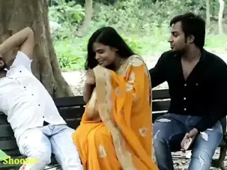 Indian Hot Kissing - Girlfriend with Boyfriend, Prank in Saree