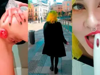 Drinking piss while walking around the city and licking public toilets.