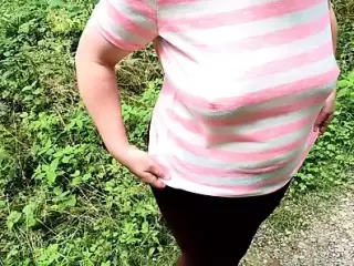 Use my tits while hiking in the sun - dirty talk