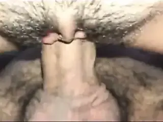 Hairy pussy fucked hard and deep by a long dick POV